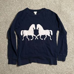 J. Crew horse sweatshirt